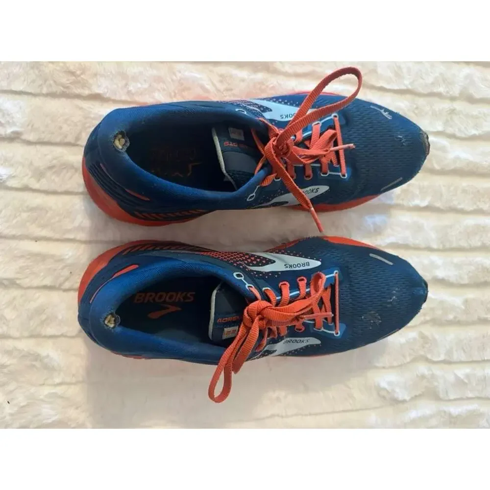 Brooks Adrenaline GTS 22 Men's Running Shoes Blue Orange Size 11